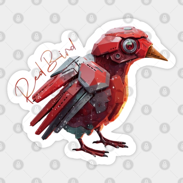 Red Bird Goose Sticker by AllyFlorida